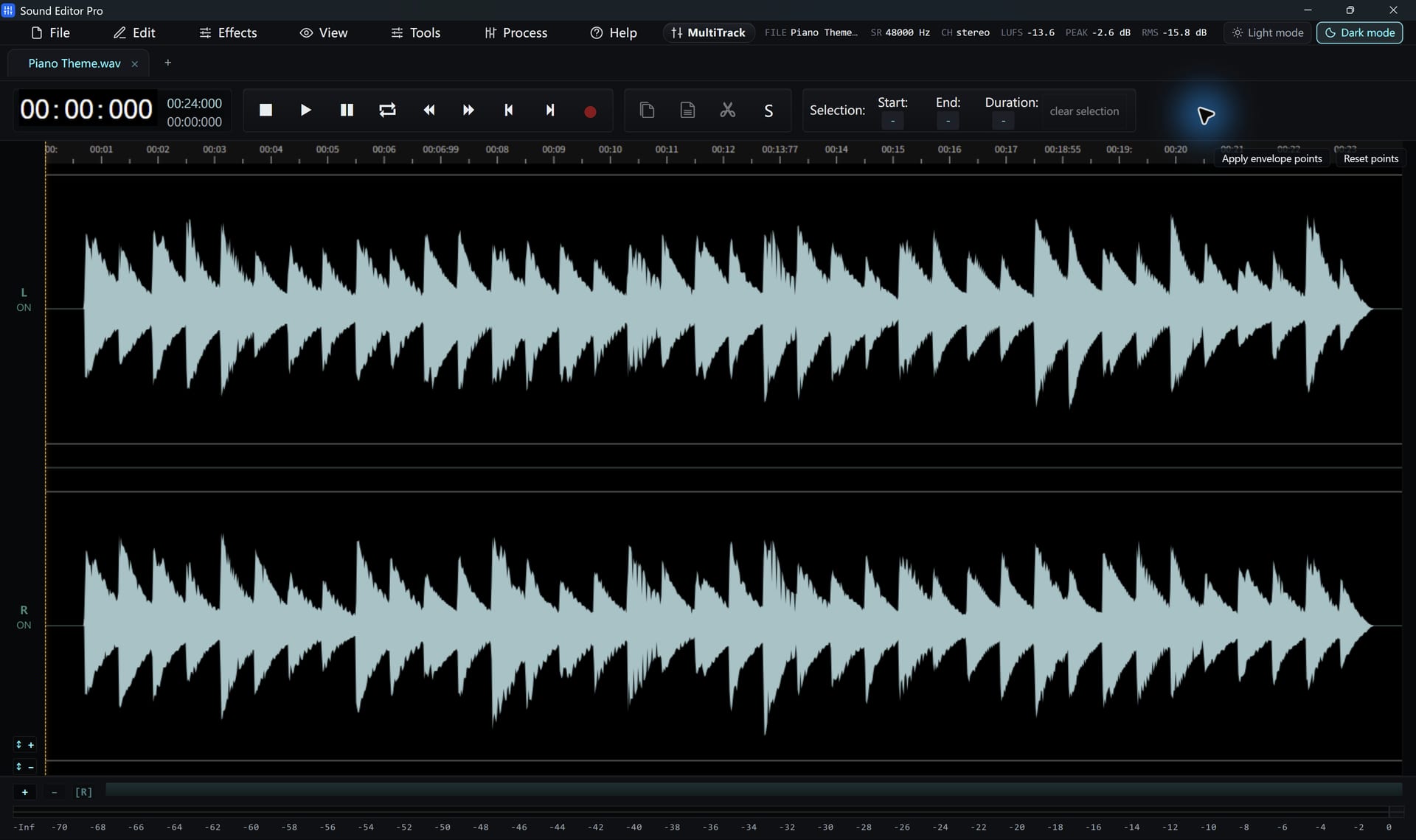 Sound Editor Pro Main editor