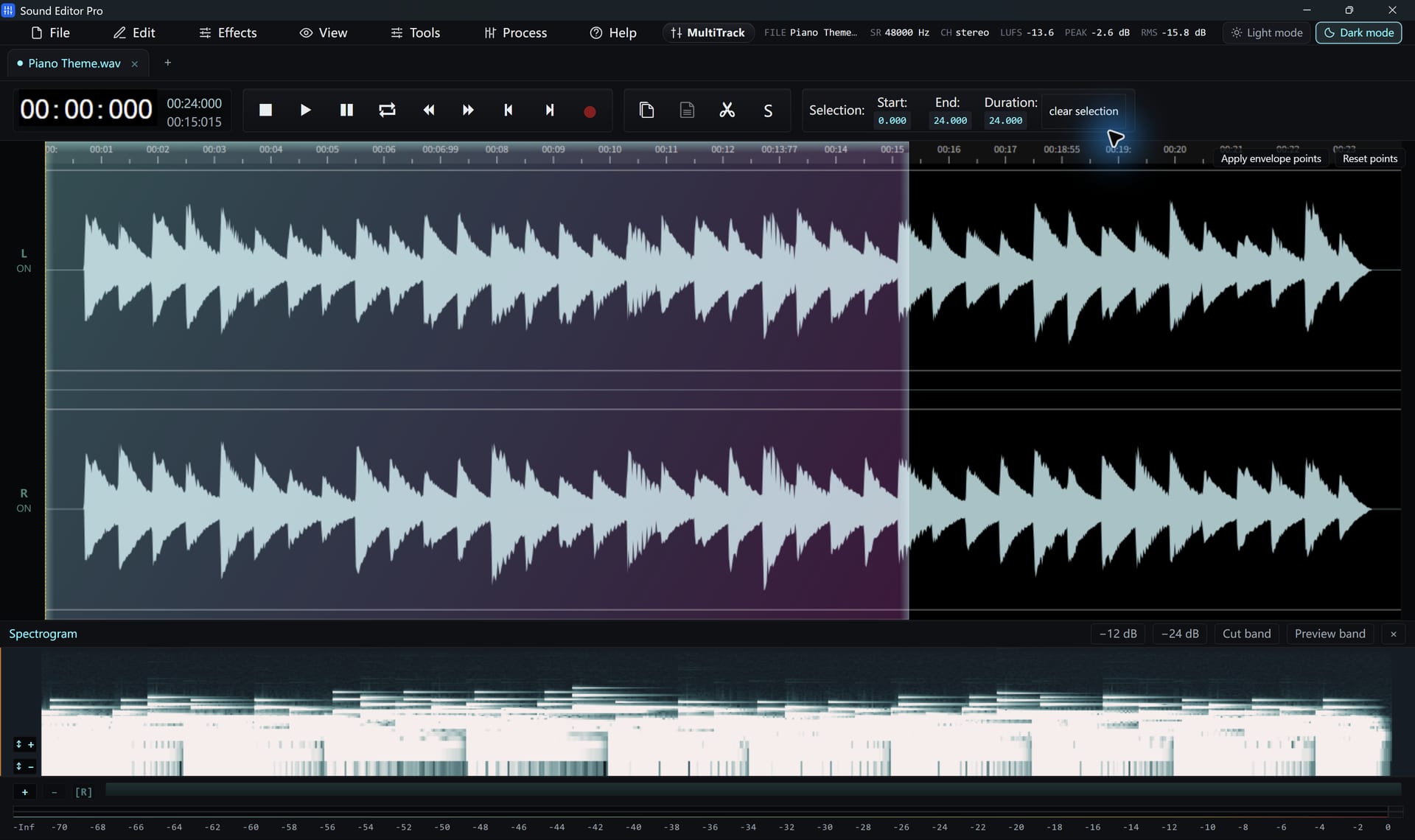 Sound Editor Pro Spectrogram